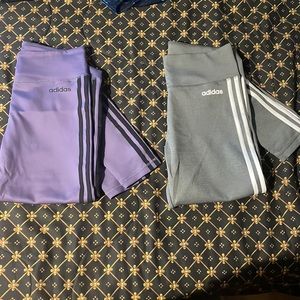 2 for 38$ BRAND NEW adidas leggings purple and grey OPEN TO OFFERS